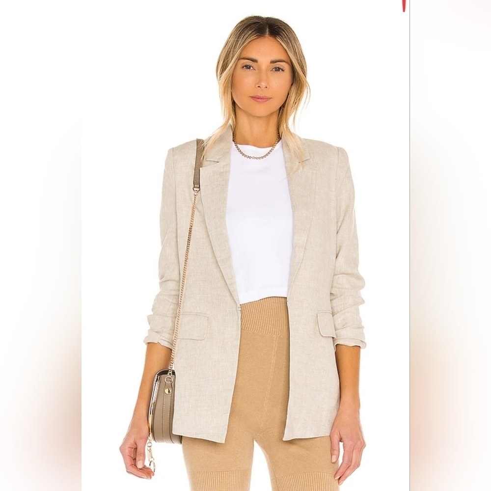 Central Park West X Birch Blazer In White Size Xs